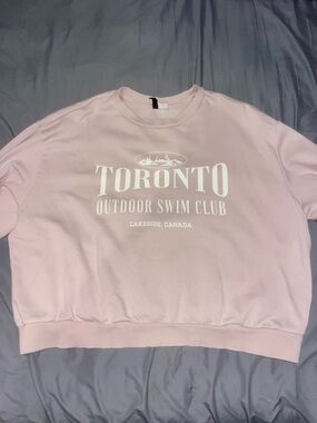 H&M Pink Toronto Outdoor Swim Club Crewneck Sweater